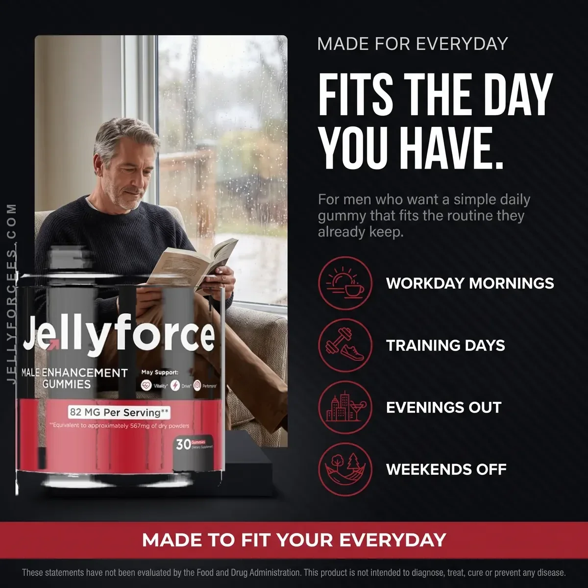 Jelly Force panel headed Who It Is For, everyday use