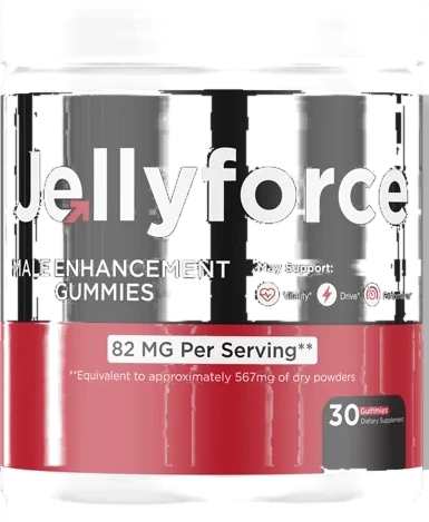 Jelly Force single jar of botanical gummies, 30 gummies per jar